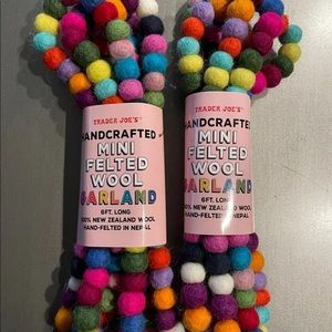 Trader Joe’s 2pk Mini Felt Wool Garland
